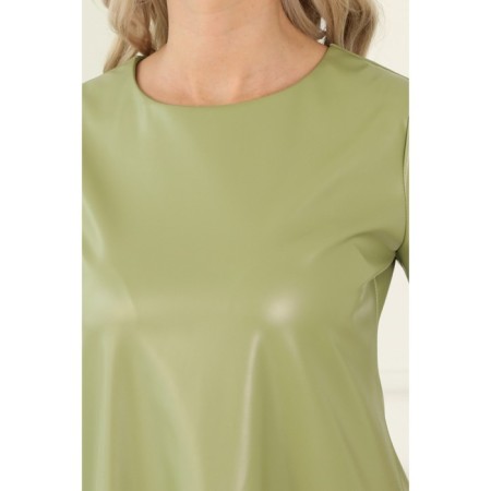 Women's dress, size 44, green color-3