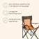 Tourist chair maclay, folding, with a cup holder, 50x50x80 cm
