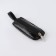 Key of zipper, length 10, 5 cm, ring, black color