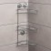 Corner regiment 3-tier Accoona, A11473-3, 20 × 30 × 57 cm, on vacuum suction cups, chromium color