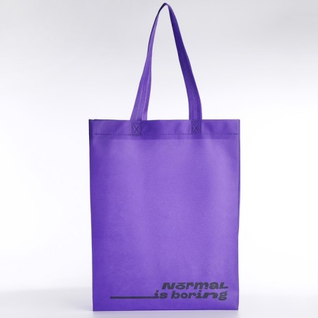 Shoper (package) Normal is Boring, 42x10x30 cm, without lining, purple color-4