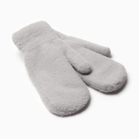 Women's mittens for claim Minaku smooth 22 cm gray-1
