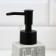 Liquid soap dispenser, gray, 16 x 12 x 4 cm.