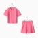 Kit for girls (T -shirt, shorts) minku pink color, height 110