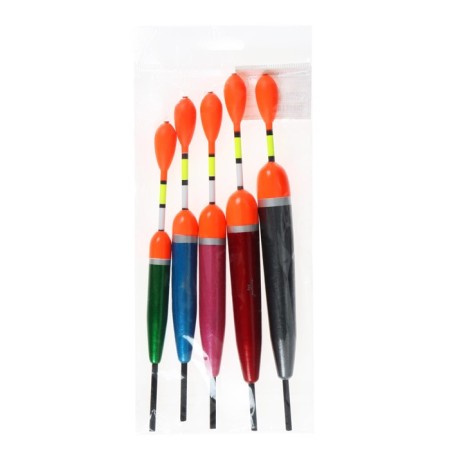 Set of floats, 8, 10, 15, 20, 25 g, 5 pcs.