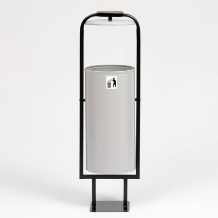 Urna Street "Saturn" 28 l, 104 x 31 x 26.5 cm, gray, tank 0.6 mm