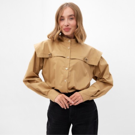 Women's blouse minku: casual collection beige color, pr 52