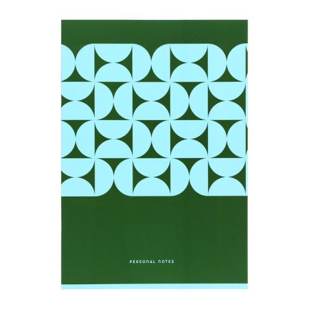 A4 notebook, 80 sheets in the PRO100 cage, covered cardboard, lamination Soft Touch, mix-2