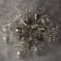 Garland “thread” 3 m dews with nozzles “volumetric bulbs”, IP20, silver thread, 100 LED, white glow, 3.5 in
