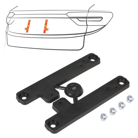 AIRLINE adapter, for fastening the license plate frame, plastic-1