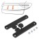 AIRLINE adapter, for fastening the license plate frame, plastic