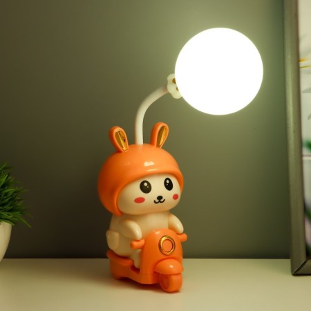 Night "Bunny" LED 2W USB AKB Pink 7.5x9.5x32 cm Risalux-2
