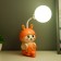 Night "Bunny" LED 2W USB AKB Pink 7.5x9.5x32 cm Risalux