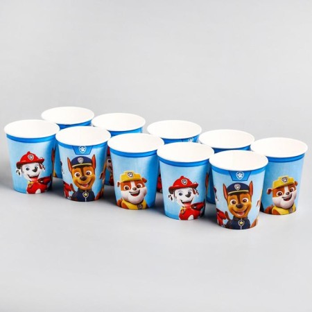 Paper glass "Happy Birthday!", 250 ml, puppy patrol-3