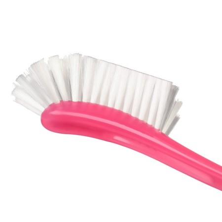 Brush for washing bottles and nipples, 25x9 cm., Pink color-6