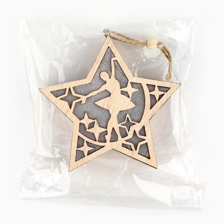 Suspension on a Christmas tree with the light "Ballerina", 11.5 x 11 cm-6