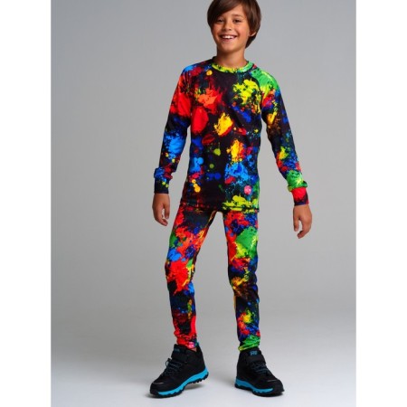 Thermal complex for a boy: trousers, sweatshirt, height 140 cm