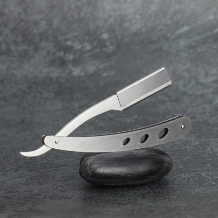 Dangerous razor, shavett, without blades, 13.3 × 21 × 2.8 cm, steel, silver color-6