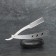Dangerous razor, shavett, without blades, 13.3 × 21 × 2.8 cm, steel, silver color