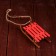 Christmas tree decoration "Salad", 10x4.5x2.5 cm, MDF