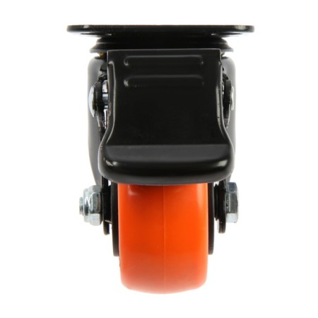 Furniture wheel CAPPIO, D = 50 mm, rotary, with a stop, PVC coating-2
