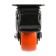 Furniture wheel CAPPIO, D = 50 mm, rotary, with a stop, PVC coating