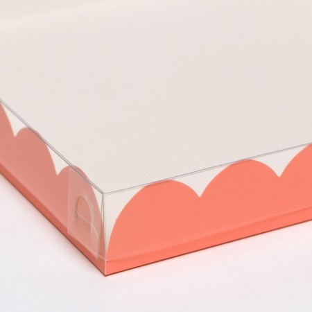 Box for cookies, pink, 21 x 21 x 3 cm-1