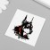 Black-red body "Doberman" 6x6 cm