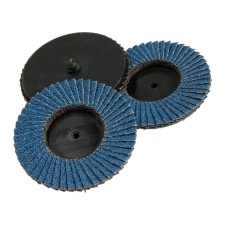 Circle of the petal end tundra, for stainless steel, for a drill, M8, 75 mm, P40, 3 pcs.