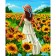 Picture on numbers on canvas with the subframe of the Summer Day, 40 x 50 cm