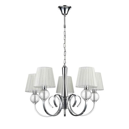 PERCY chandelier, 5x40W E14, chromium color