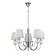 PERCY chandelier, 5x40W E14, chromium color