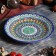 Plate of the Rishtan ceramics "Flowers", 22 cm, blue