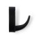 Furniture hook Cappio Sea, one -rod, zinc, black color