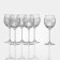 A set of foers crystal for the wine “Chess”, 300 ml, 6 pcs