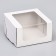 Confectionery packaging with a window, white, 18 x 18 x 10 cm