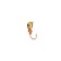 Mormyshka drop (gold galvanic), weight 0.8 g, size 4
