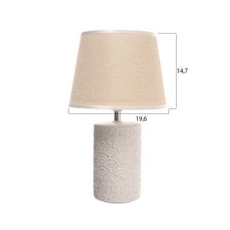 Table lamp "Waves" 1x40W E14 gray/beige 20x20x34cm-5