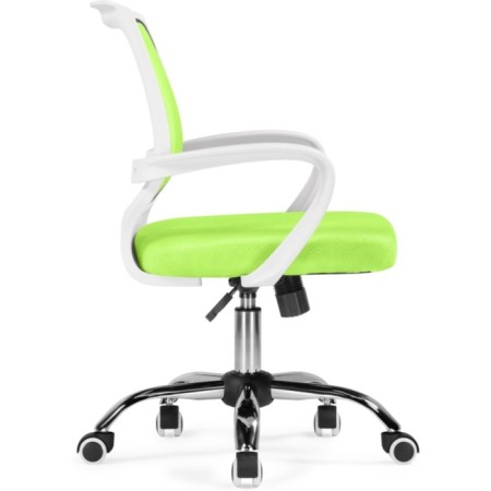 Children's armchair Ergoplus metal/fabric, chrome/green 61x55x84 cm-3