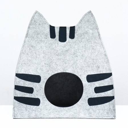Animal-striped animals house, felt, 46 x 46 x 43 cm-1