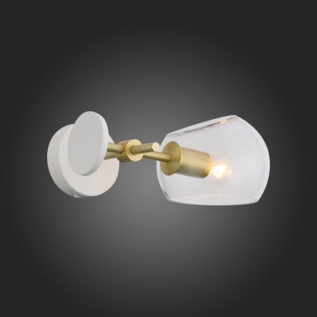 Sconces st. SL434.201.01. Calmare. 1x40 W, E14, 32.2x15 cm, brass color-4