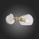 Sconces st. SL434.201.01. Calmare. 1x40 W, E14, 32.2x15 cm, brass color