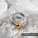 Piercing in the ear "Ring" Sphere, d = 10 mm, color golden-silver