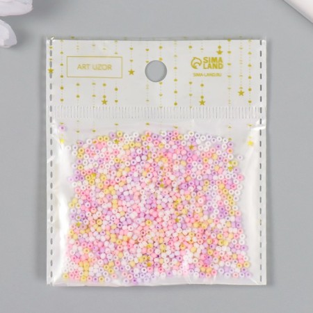 Glass 12/0 "Marshmallow multi -colored" set 10 grams-2