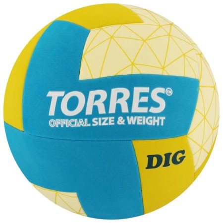 Volleyball ball Torres Dig, TPE, glued, 12 panels, p. 5-4