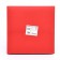 Crafts with a square bottom and window, 20 x 20 x 20 cm, red