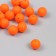 Busina silicone "Round" orange-red d = 0.9 cm
