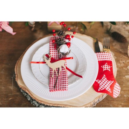 Decor for creativity "spruce branch with cones, berries and cotton" 29 cm-4