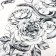 Tattoo on the body "Snake in flowers" 10x15 cm