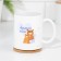 A set of mugs for two, sublimation "Mom and dad" bears, 2 circles, 320 ml
